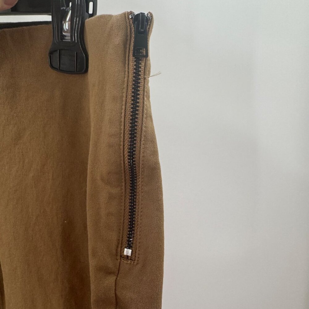 Everlane Olive Stretch Side Button/Zip Closure Pa… - image 7